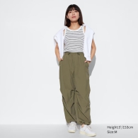 Стильные легкие штаны UNIQLO с защитой от УФ-лучей 1159816140 (Зеленый XS)