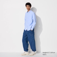 Широкие джинсовые брюки-карго UNIQLO 1159817423 (Синий XXL)