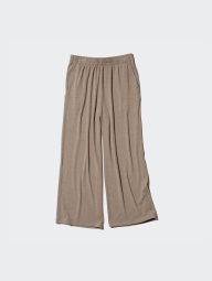 Женские широкие штаны UNIQLO 1159820617 (Коричневый XXL)