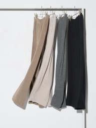 Женские широкие штаны UNIQLO 1159820617 (Коричневый XXL)