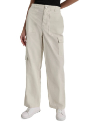 Женские брюки-карго DKNY Jeans с высокой посадкой 1159833566 (Молочный XS)