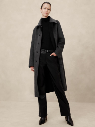 Женские штаны Banana Republic из экокожи 1159834758 (Черный 26)