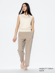 Эластичные брюки UNIQLO 1159835142 (Бежевый M)
