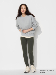 Женские ультраэластичные брюки UNIQLO джеггинсы 1159835239 (Зеленый M)