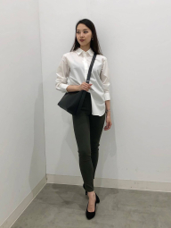 Женские ультраэластичные брюки UNIQLO джеггинсы 1159835239 (Зеленый M)