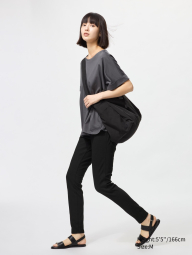Женские ультраэластичные брюки UNIQLO джеггинсы 1159835240 (Черный M)