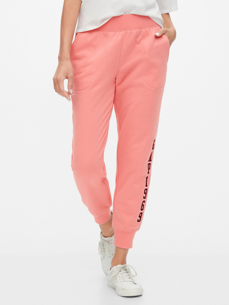 Женские джоггеры GAP спортивные штаны art617198 (Розовый, размер L)