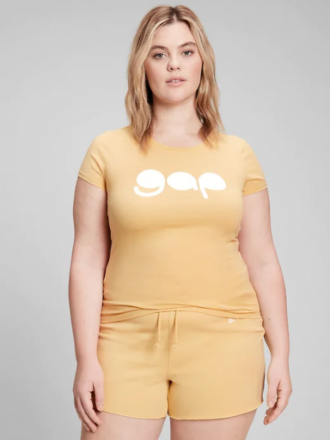 Женский костюм GAP для спорта и отдыха футболка и шорты 1159762507 (Желтый, XL/XXL)