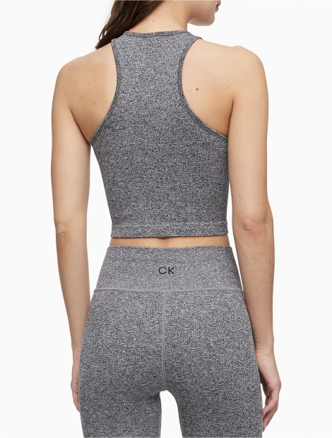 Женский спортивный топ Performance Calvin Klein в рубчик 1159794069 (Серый, L)