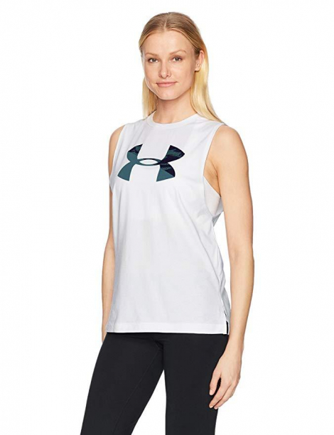 Белая спортивная женская майка Under Armour art410961 (размер L)