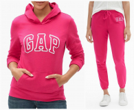 Спортивний костюм жіночий GAP кофта та штани (Рожевий, розмір L )