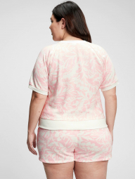Спортивный костюм GAP шорты и кофта с коротким рукавом 1159757294 (Розовый, M)