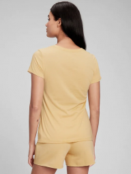 Женский костюм GAP для спорта и отдыха футболка и шорты 1159762507 (Желтый, XL/XXL)