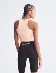 Женский спортивный топ Performance Calvin Klein в рубчик 1159794068 (Оранжевый, XL)