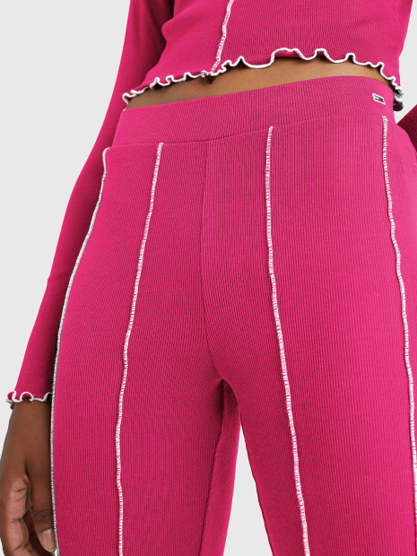 Женский костюм в рубчик Tommy Hilfiger кофта и штаны 1159777526 (Розовый, L)