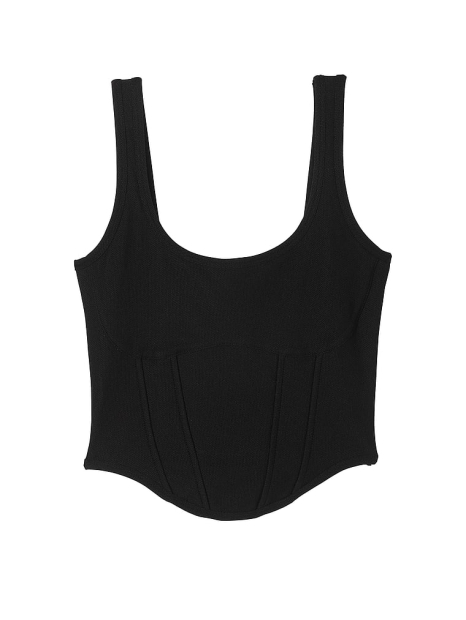 Спортивний комплект Victoria's Secret Pink топ та спідниця-шорти 1159823606 (Чорний M)