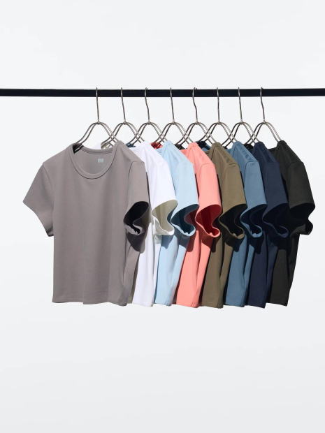 Спортивный комплект AIRism Uniqlo футболка и шорты 1159833669 (Розовый S)