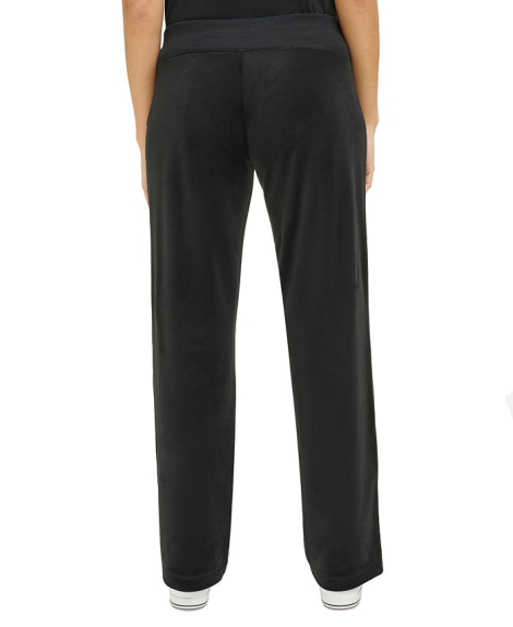 Женский велюровый костюм Calvin Klein толстовка и штаны 1159837427 (Черный L)