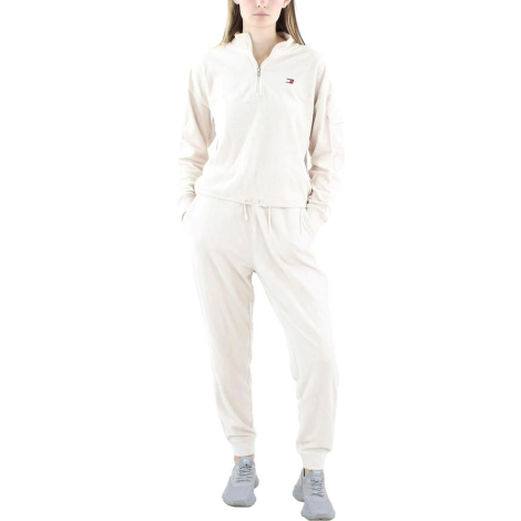 Женский велюровый костюм Tommy Hilfiger толстовка и штаны 1159837442 (Бежевый XL)