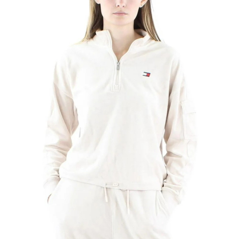 Женский велюровый костюм Tommy Hilfiger толстовка и штаны 1159837442 (Бежевый XL)