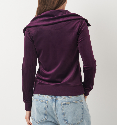 Женский велюровый костюм Calvin Klein толстовка и джоггеры 1159837488 (Фиолетовый XL)