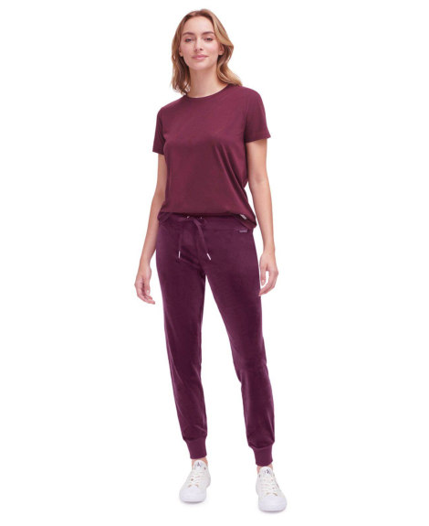 Женский велюровый костюм Calvin Klein толстовка и джоггеры 1159837488 (Фиолетовый XL)