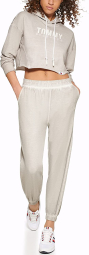 Женский комплект Tommy Hilfiger костюм худи и джоггеры 1159771429 (Серый, L/XL)