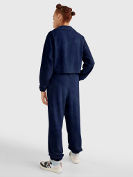 Женский велюровый костюм Tommy Hilfiger комплект кофта и штаны 1159777556 (Синий, XL/XXL)