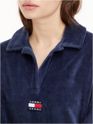 Женский велюровый костюм Tommy Hilfiger комплект кофта и штаны 1159777556 (Синий, XL/XXL)