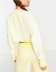Женский комплект Tommy Hilfiger костюм свитшот и шорты 1159783315 (Желтый, M)