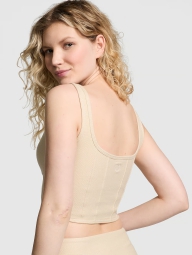 Спортивний комплект Victoria's Secret Pink топ та спідниця-шорти 1159829727 (Бежевий XS)