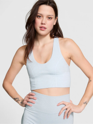 Спортивный комплект Victoria's Secret Pink топ и юбка с шиммером 1159832749 (Голубой M)