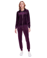 Женский велюровый костюм Calvin Klein толстовка и джоггеры 1159837488 (Фиолетовый XL)