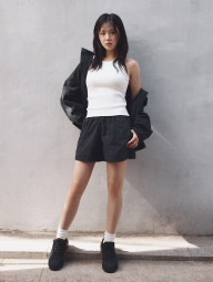 Женские легкие шорты UNIQLO 1159833262 (Черный S)