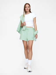 Спортивные шорты GAP флис 1159835991 (Зеленый S)