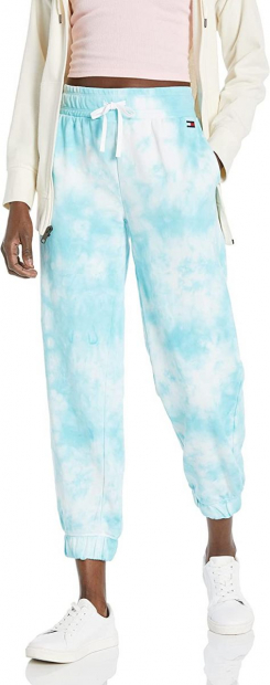 Женские брюки-джоггеры  Tommy Hilfiger 1159766944 (Голубой/Белый, S)