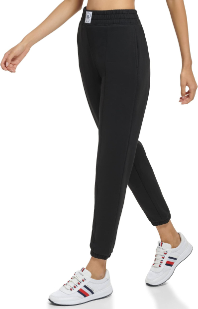 Женские спортивные штаны Tommy Hilfiger джоггеры на флисе 1159789513 (Черный, XL)