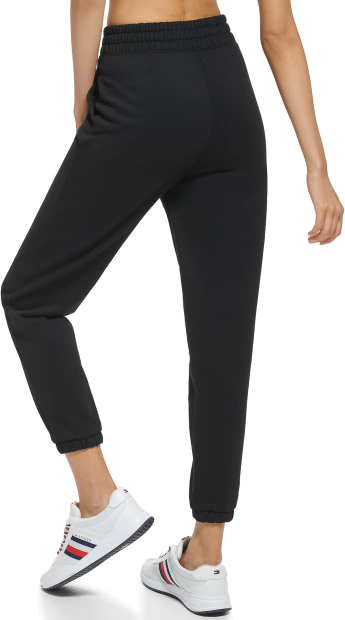 Женские спортивные штаны Tommy Hilfiger джоггеры на флисе 1159789513 (Черный, XL)