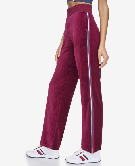 Женские велюровые спортивные штаны Tommy Hilfiger 1159806755 (Розовый, S)