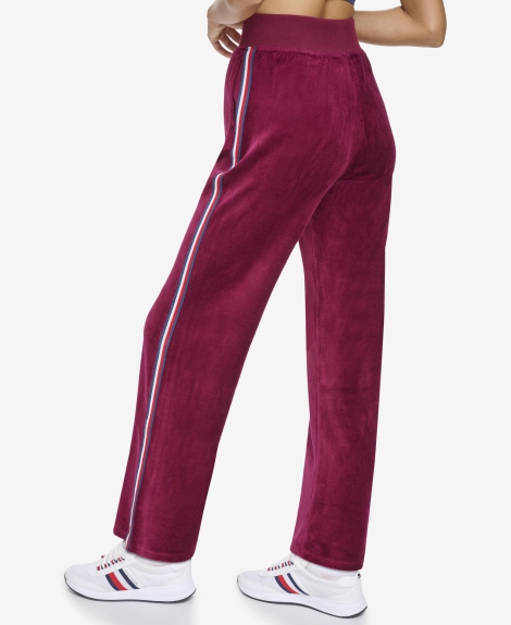 Жіночі велюрові спортивні штани Tommy Hilfiger 1159806755 (червоний, S)