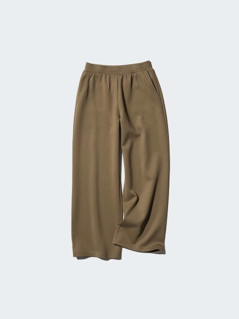 Широкие спортивные штаны DRY UNIQLO 1159829304 (Зеленый S)