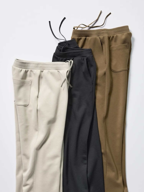 Широкие спортивные штаны DRY UNIQLO 1159829304 (Зеленый S)