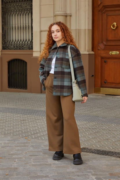Широкие спортивные штаны DRY UNIQLO 1159829304 (Зеленый S)