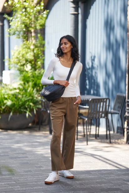 Широкие спортивные штаны DRY UNIQLO 1159829304 (Зеленый S)