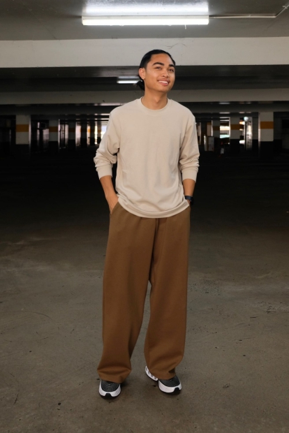 Широкие спортивные штаны DRY UNIQLO 1159829304 (Зеленый S)