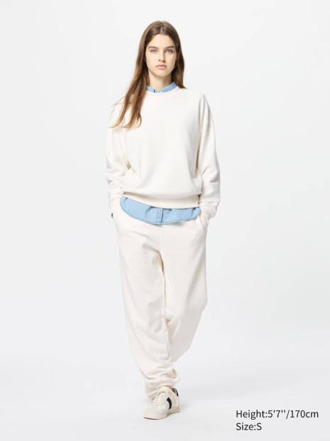 Спортивні штани UNIQLO джоггери 1159833952 (Молочний M)