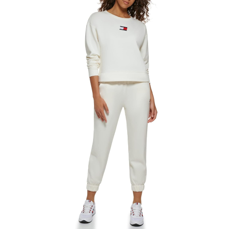 Женские спортивные штаны Tommy Hilfiger джоггеры 1159835072 (Молочный L)