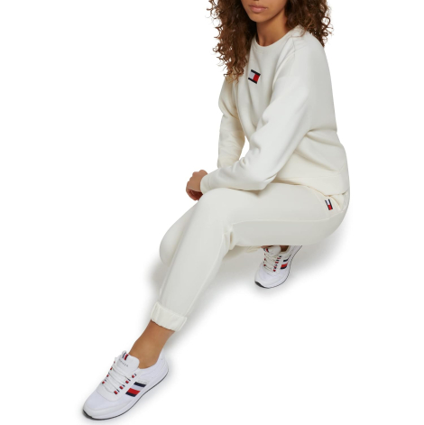 Женские спортивные штаны Tommy Hilfiger джоггеры 1159835072 (Молочный L)
