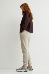 Женские джоггеры H&M спортивные штаны с начёсом 1159760353 (Серый, M)