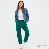 Женские спортивные штаны UNIQLO джоггеры 1159787601 (Зеленый, XS)
